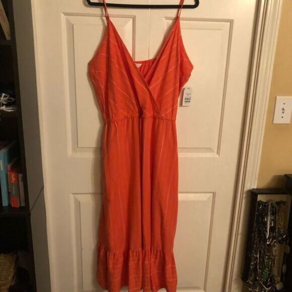 Womens 2X Orange Sundress NWT - Picture 1 of 6
